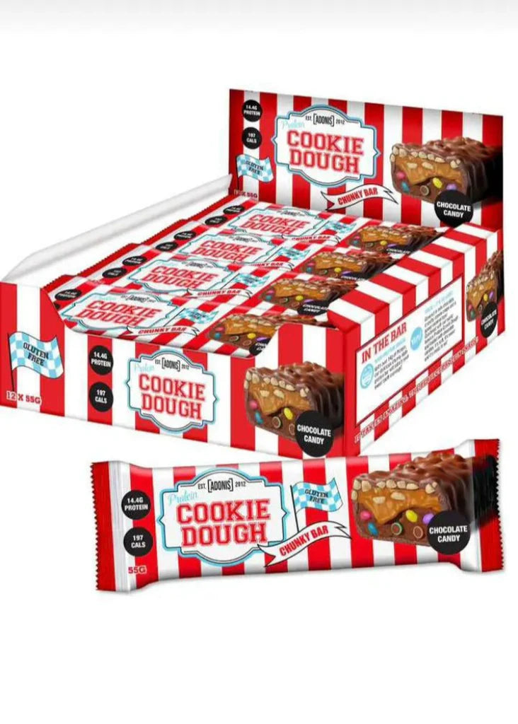 ADONIS Protein Bar, 12 Bars per box – Chocolate Candy