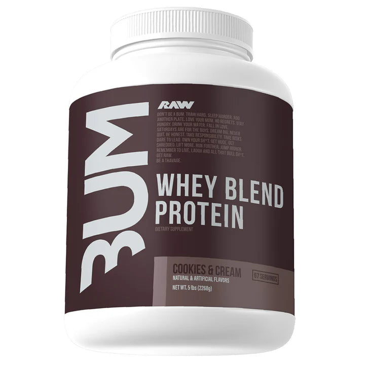Raw CBUM Whey Blend 5lb Cookies & Creem