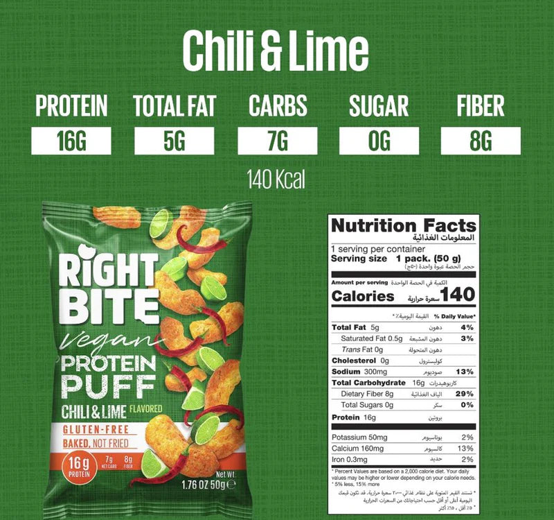 Chili and Lime 50gm Protein Puff - 12 pcs