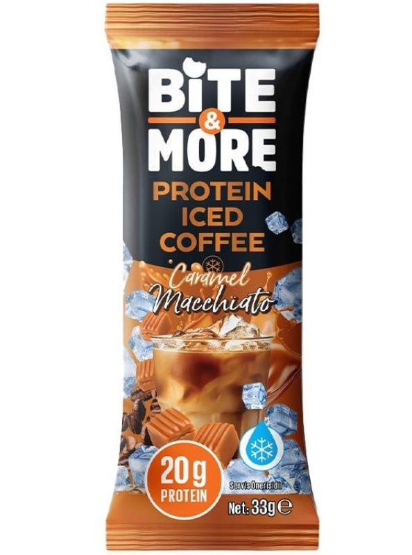 Macchiato Iced coffee protein, 10 sachets per box - Caramel