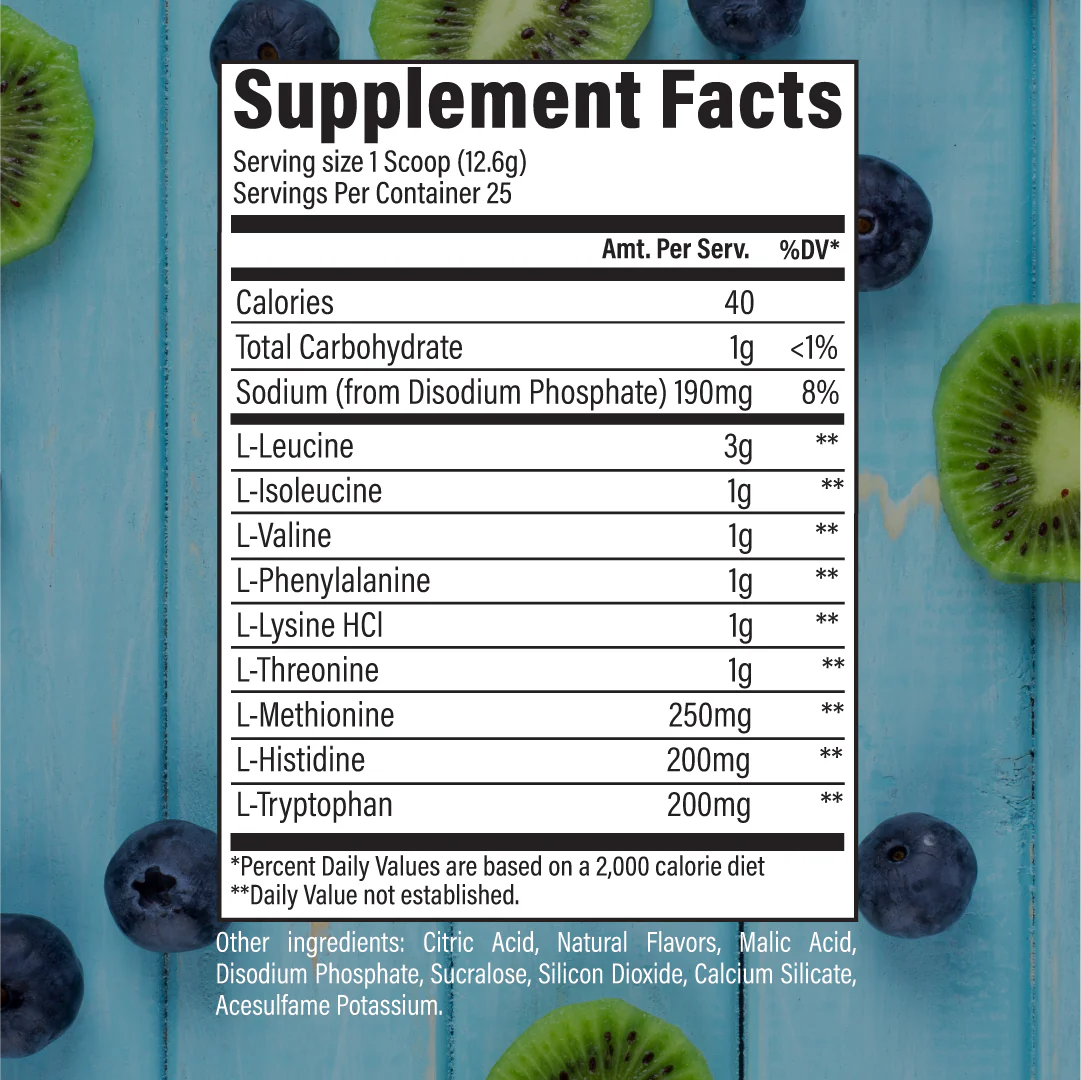 RAW EAA 315gm - Kiwi Blueberry