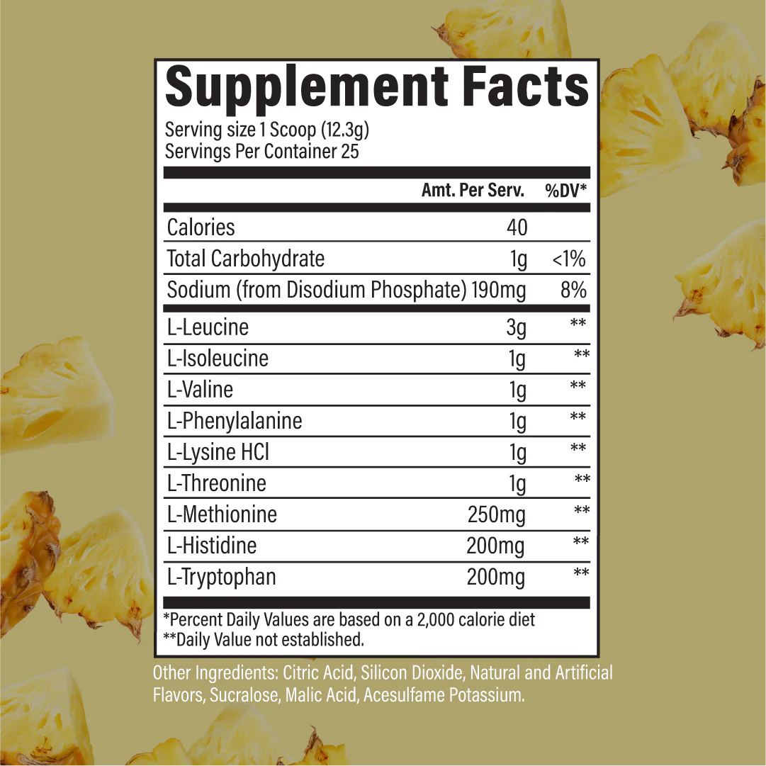 RAW EAA 322.5gm - Pineapple