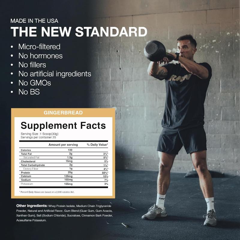 RAW CBUM ITHOLATE (Isolate Whey) Protein 777gm - Ginger Bread