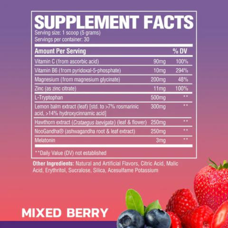 RAW SLEEP 150gm - MIX BERRY