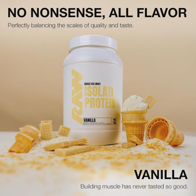 RAW ISOLATE Whey Protein 1.97LB - Vanilla Shake