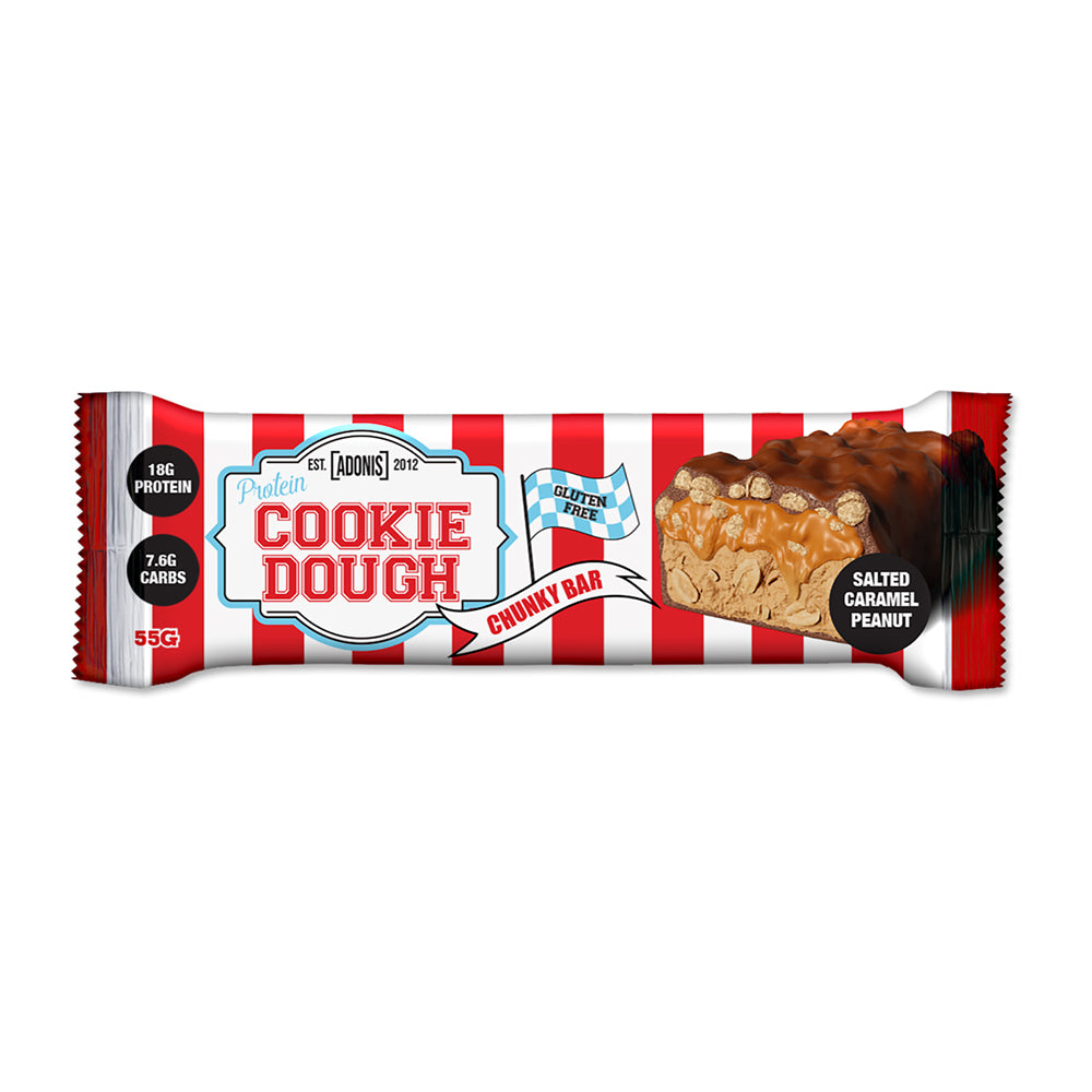 ADONIS Protein Bar, 12 Bars per box – Salted Carmel Peanut
