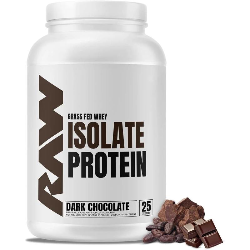 RAW ISOLATE Whey Protein 1.97lb - Dark Chocolate