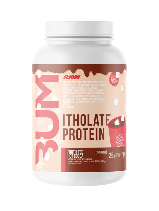 RAW CBUM ITHOLATE (Isolate Whey) PROTEIN 920gm - FROTH-TED HOT COCOA