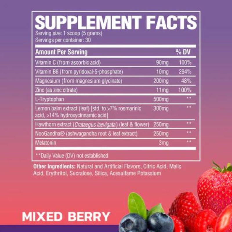 RAW SLEEP MIX BERRY 150GM